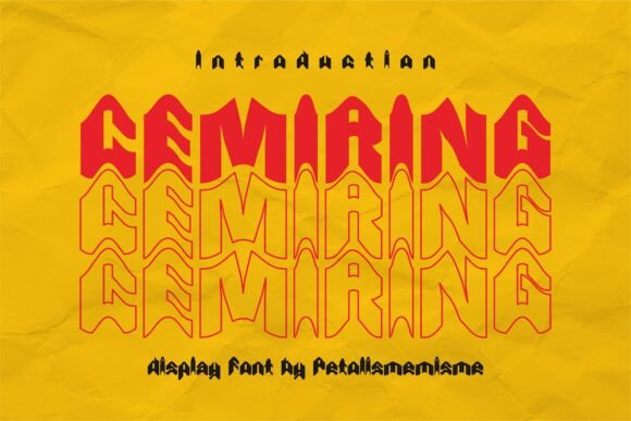 Cemiring: A Wave-Like Font for Captivating Designs
