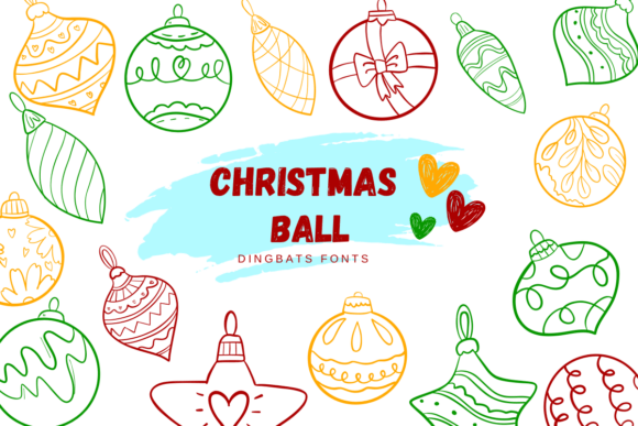 Christmas Ball: A Festive Dingbat for Holiday Designs