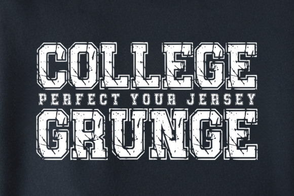 College Grunge Font: The Bold Typeface for Sports & Branding