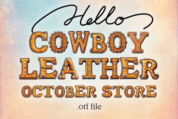 Cowboy Leather Alphabet: A Typeface with Frontier Spirit