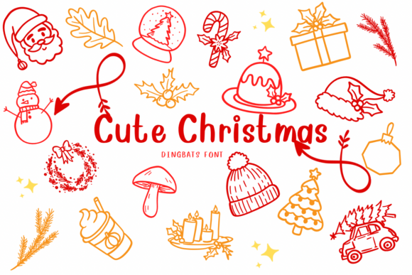 Cute Christmas Dingbats Font: A Festive Design Toolkit