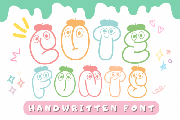 Cute Fonts: A Handwritten Typeface with Built-In Charm