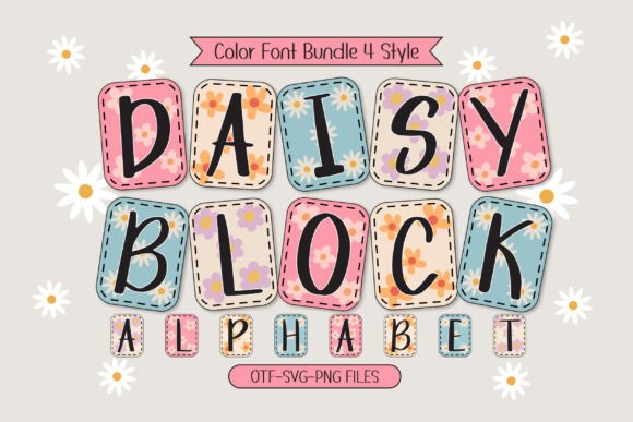 Daisy Block Alphabet: A Fresh Floral Font for Creative Projects