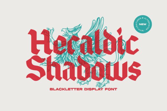 Heraldic Shadows: A Typeface Forged in Darkness