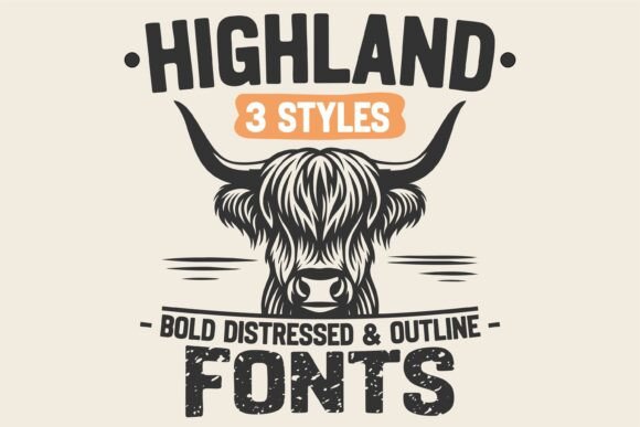 Highland Bundle: A Trio of Typefaces for Rustic Charm