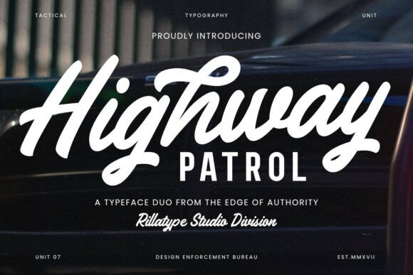 Highway Patrol: A Typeface Duo for Bold, Vintage Branding