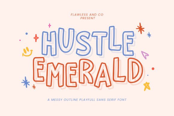 Hustled Emerald: A Playful Sans Serif for Energetic Design