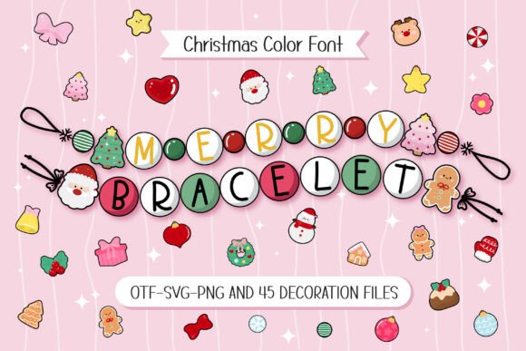 Merry Bracelet: A Festive Font for Your Holiday Designs