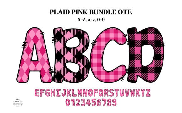 Plaid Pink: A Font That Brings Handmade Charm to Your Designs