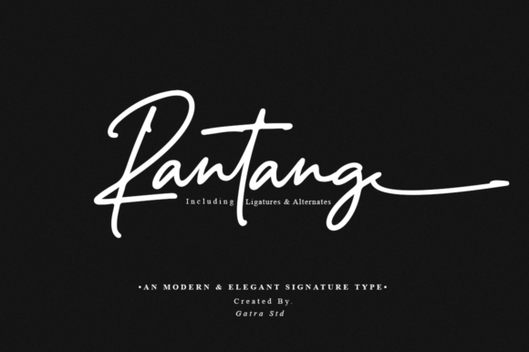Rantang: The Elegant Script for Modern Design