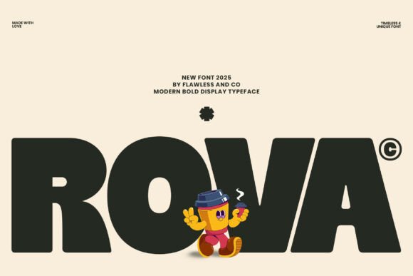 Rova: A Bold Display Font for Modern Branding